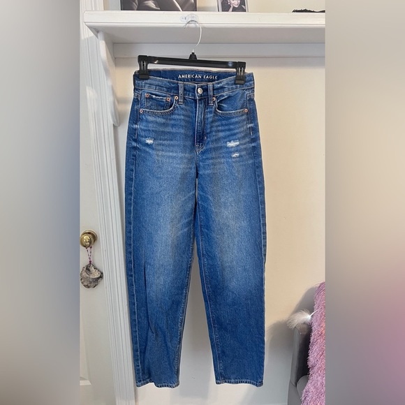 FINAL PRICE American Eagle Super High Rise Baggy Straight - Picture 2 of 8